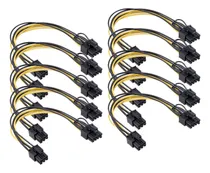 Comprar Pci 6 Pin A Pci-e 8 Pin Hembra Gpu Cable Divisor 10 Piezas