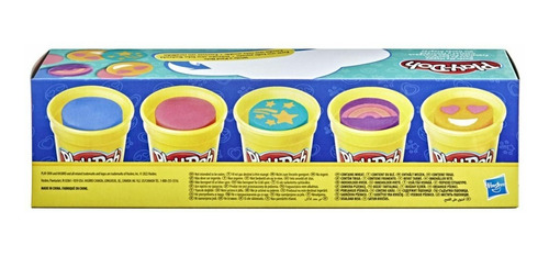 Imagen 2 de 4 de Kit De Plastilinas Masas Play-doh Colores Divertidos X5 Unds