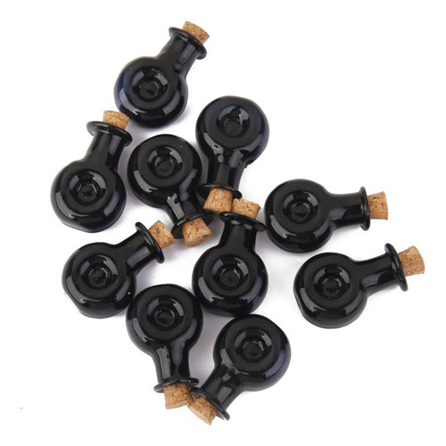 10 Mini Botella De Corcho De Cristal Xo Winebottle Frascos