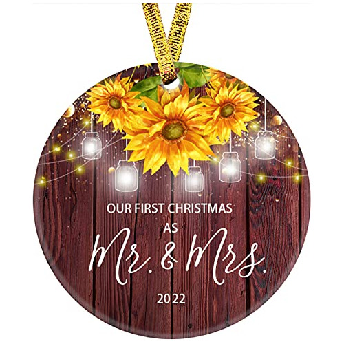 Our First Christmas As Mr &amp; Mrs Ornament 2022 Giras...