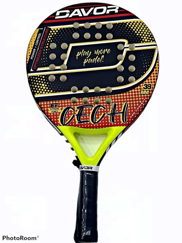 Imagen 1 de 5 de Paleta De Padel Davor Cech Reforzada Con Protector De Regalo