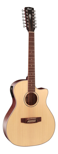 Guitarra acústica Cort Grand Regal GA-MEDX-12 para mão direita e poros abertos