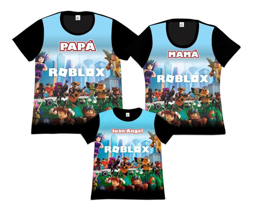 Franela Set 3 Familia Papa Mama Hijo Roblox 