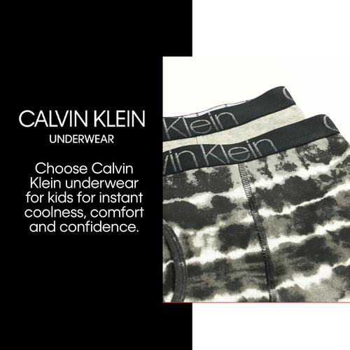 Calvin Klein Calzoncillos Tipo Bóxer Para Niños, Paquete De