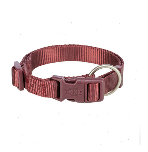 Trixie Collar Premium Ajustable Talle L-xl P/ Perro Cachorro Color Sangria Básico