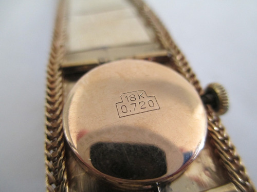 Relogio Mirvaine 17 Rubis Pulseira Bracelete Ouro 18k Femin.