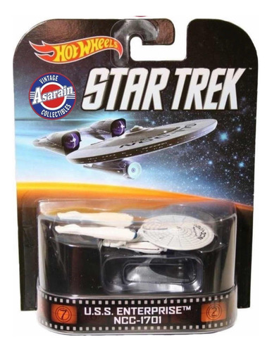 Star Trek Enterprise Ncc 1701 Retro Hot Wheels - 1/64