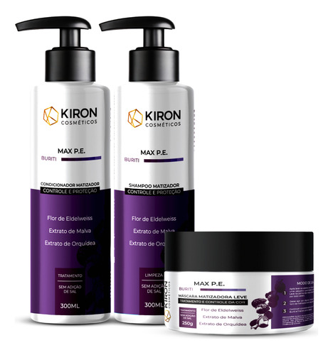 Kit Home Care Buriti Max P.e. Matizadora Leve 3 Produtos