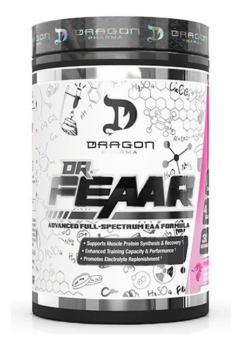 Aminoacidos Dragon Pharma Dr. Feaar 30 Servicios Bcaa Sabor Pink dragon