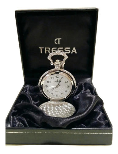 Imagen 1 de 7 de Reloj De Bolsillo Tressa Con Cadena, A Pila. Papa Francisco
