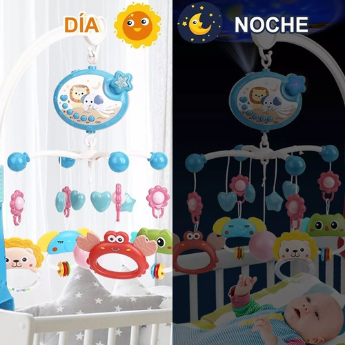 Mz Móbile Musical Giratório Para Berço Auxtoo Yl01 Com