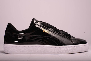 puma basket heart hombre olive