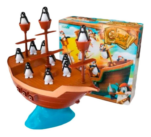 Crazy Boat Juego De Mesa Barco Pinguinos Ditoys