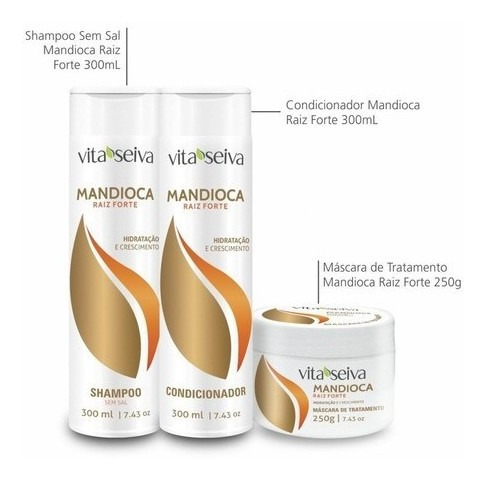 Shampoo + Condicionador + Tratamento Raiz Forte Vita Seiva