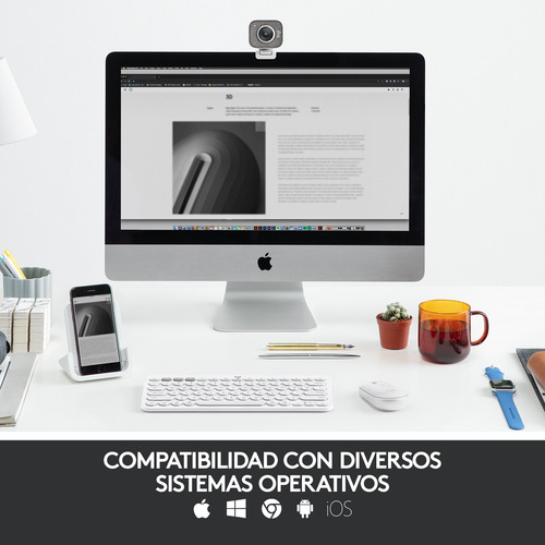 Combo Logitech Mouse M350s+teclado Bt K380s+totebag Blanco
