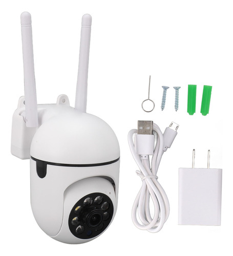 Cámara De Vigilancia Wifi De Seguridad Exterior 2k 360 Grado