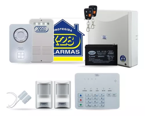 Kit Alarma Casa Domiciliaria Sensores Sirena Control Remoto