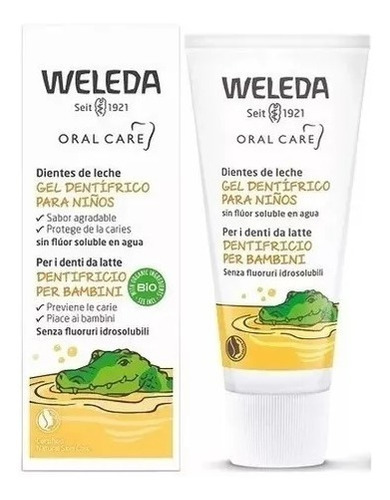 Gel Dentífrico Niños Weleda Ideal Dientes Leche Apto Celiaco