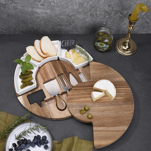 Juego De Cuchillos Para Tabla De Quesos, Bandeja Para Servir