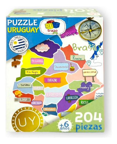 Puzzle Uruguay 204 Piezas