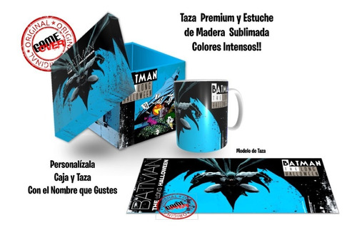 Batman, Largo Halloween, Taza Y Estuche Original Game Over, 