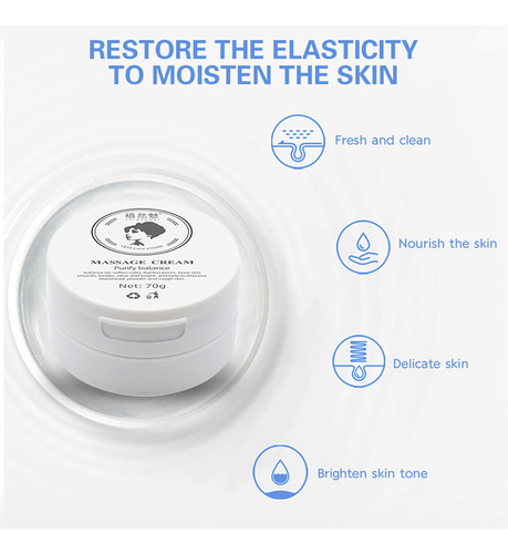 Crema De Masaje De Belleza Exfoliante Con Carbón Facial C