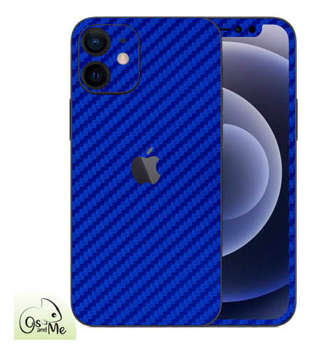 Skin Adhesivo En Vinil Fibra Carbono Para iPhone 12 Mini 