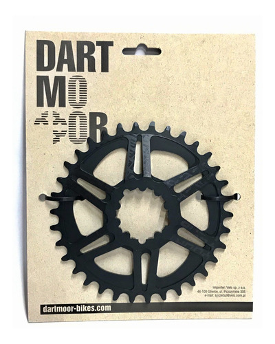 Plato Dartmoor Mtb Direct 34t, Narrow-wide, Standard, Negro