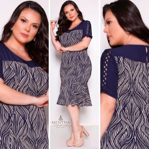 vestido fascinius plus size