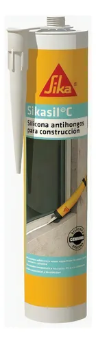 Sellador De Silicona Sikasil C - - 280cc Color Negro