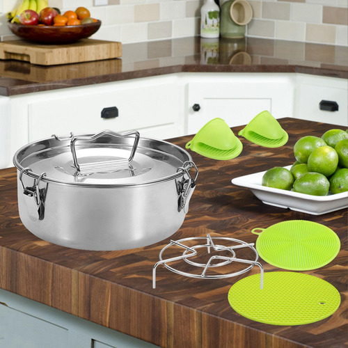 Sartén Para Flan De Acero Inoxidable Para Hacer Flan, Tapa