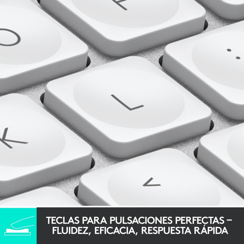 Imagen 3 de 10 de Teclado Avanzado Recargable Logitech Mx Keys Mini - Gris Pál