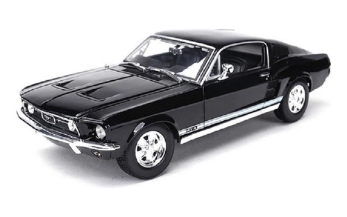 Maisto 1967 Ford Mustang Gta Fastback Negro 1/18 Fundido A P