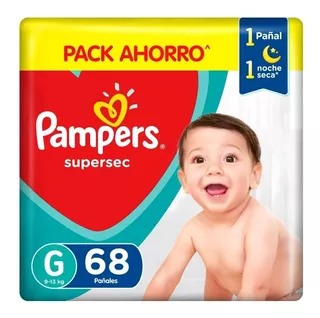 2 Pampers Supersec Hiperpack Todos Los Talles!