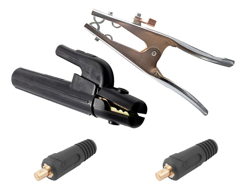 Porta Eletrodo 600a Garra Negativa 500a Conector Macho 13mm