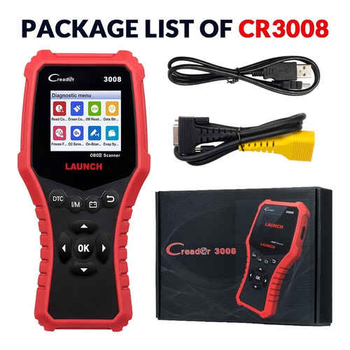Imagen 9 de 9 de Escaner Automotriz Launch 3008 Creader Cr3008 Scanner