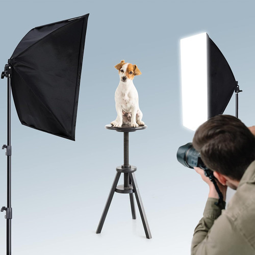 Softbox Kit De Iluminacion De Estudio Con 2 Bombillas E27 De