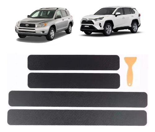 Accesorio Turing Cubre Zócalos Al Carbono Toyota Rav4 2019