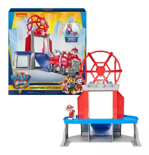 Playset com Mini Veículos Patrulha Canina - Torre Adventure Bay