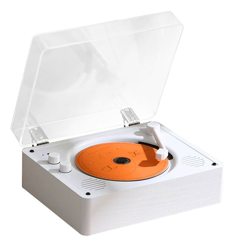 Reproductor Bluetooth De Discos Retro Cd Audio 2000mah