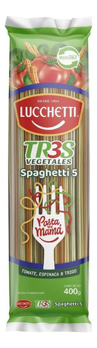 Pasta Spaghetti N°5 Tr3s Vegetales Lucchetti 400g