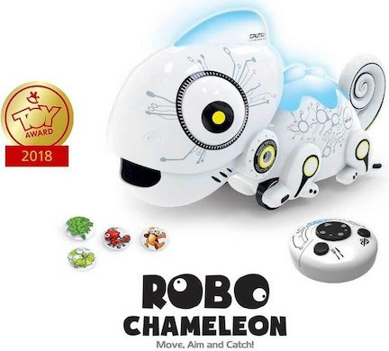 Mascota Robot Camaleon Cambia De Color Luces Gira A Control