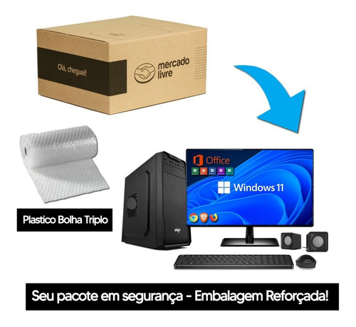 Imagem 7 de 7 de Computador Completo Intel 4gb Ssd 120gb Nfe + Garantia