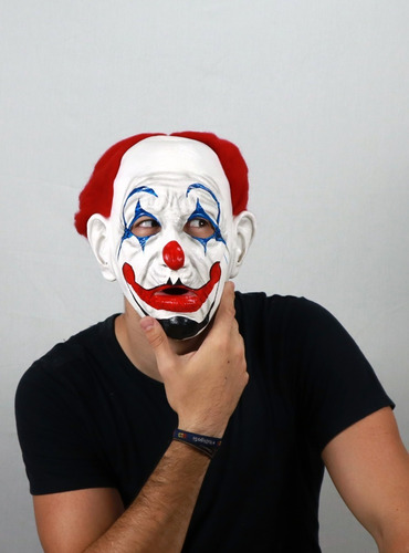 Máscara De Payaso Triste Rosso The Clown Disfraz Halloween