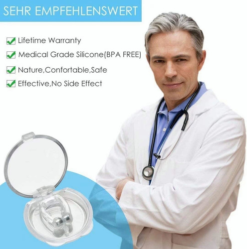 Kit3 Silent Sleep Silent Snore - Tapón Nasal Antirruido