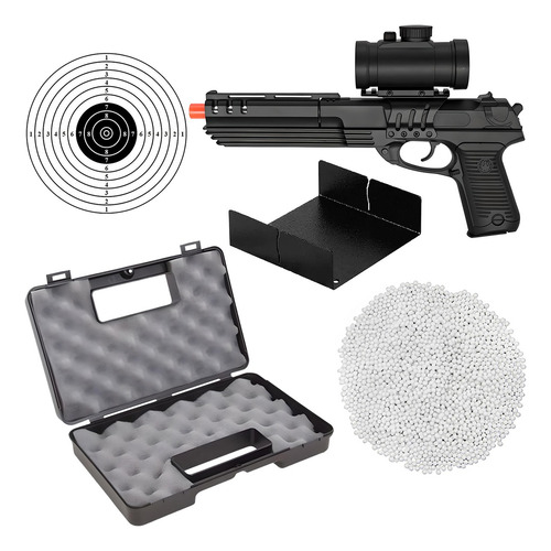 Pistola Airsoft Spring Desert M39g Double Eagle+ Maleta+alvo