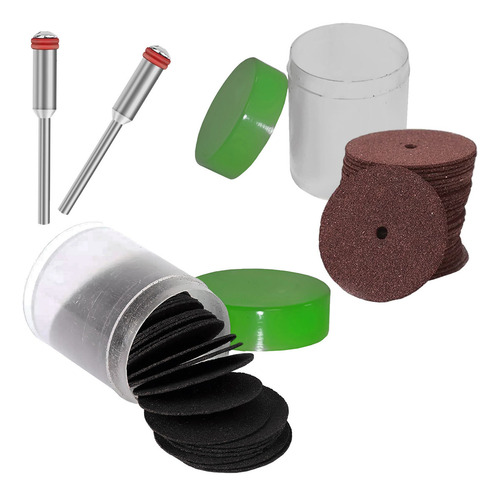 Kit 60 Discos De Corte Micro Retífica 24mm Com 2 Hastes 3mm