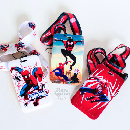 Spiderman Porta Stm, Documentos Con Correa Bazar Don Acuña