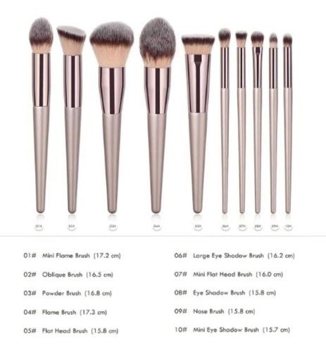 Imagen 2 de 2 de Set De Brochas Bronce Second Chance
