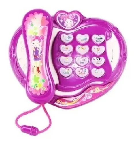 Tel fono Did ctico Interactivo Musical Luz Sonido Ni a MercadoLibre